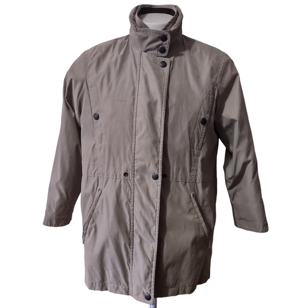 Misty Harbor Jacket Size M Women Gorp Core Taupe Brown Fleece Lined Utility Coat - Picture 14 of 16